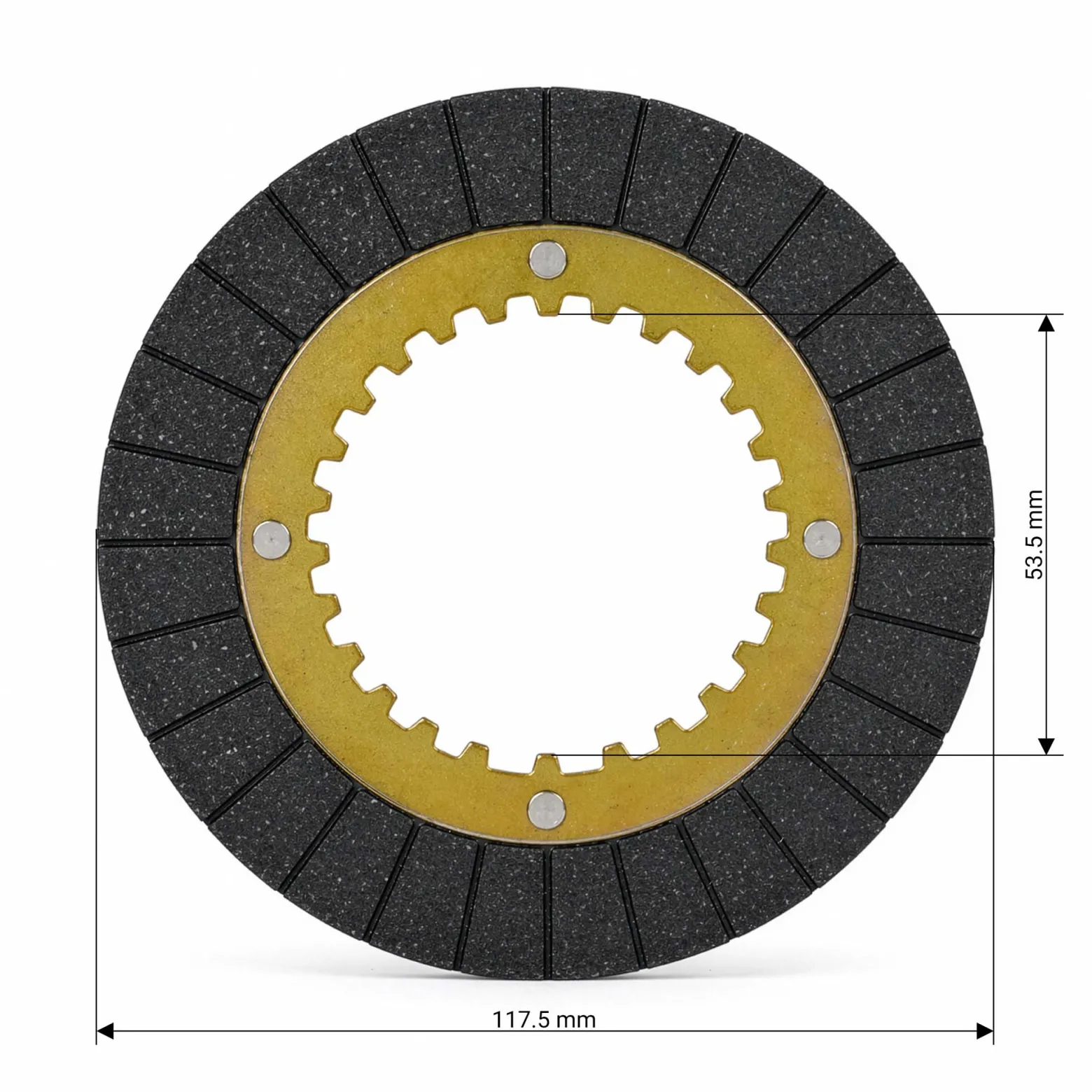 Wiltec Ölbad HD Druckplatte für LIFAN 6,5-13 PS Motor – Benzinmotor Ersatzteil für Ölbadkupplung – Einzylinder für Kleinmaschinen & Karts, 4-Takt Motor & OHV Ventilsteuerung