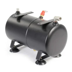 Wiltec 3 L Drucktank für Airbrush Kompressor AS186, 3x 9,52 mm IG, 1x 12,91 mm IG, bis 4 bar, Druckbehälter Ersatzteil, Airbrush Zubehör