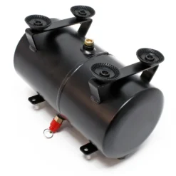 Wiltec 3 L Drucktank für Airbrush Kompressor AS186, 3x 9,52 mm IG, 1x 12,91 mm IG, bis 4 bar, Druckbehälter Ersatzteil, Airbrush Zubehör