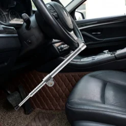 Wiltec Lenkradkralle Kupplungsschloss 360 x 110 x 48 mm als Lenkradsperre und Wegfahrsperre fürs Auto