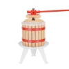 Wiltec 12L Obstpresse aus Buchenholz inkl. Presstuch, manuelle Weinpresse mit 240x270mm Korb, Apfelpresse Fruchtpresse für Obst Wein Maische