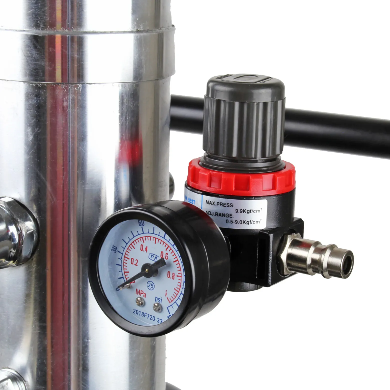 Wiltec 15l pneumatische Druckluft-Fettpresse für Profis für Schmierarbeiten an Kfz und Maschinen
