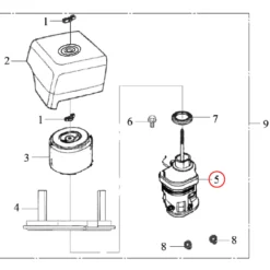 Wiltec Luftfilterfuß für LIFAN 6,5 PS Motor Benzinmotor Ersatzteil – Einzylinder für Kleinmaschinen & Karts, 4-Takt Motor & OHV Ventilsteuerung