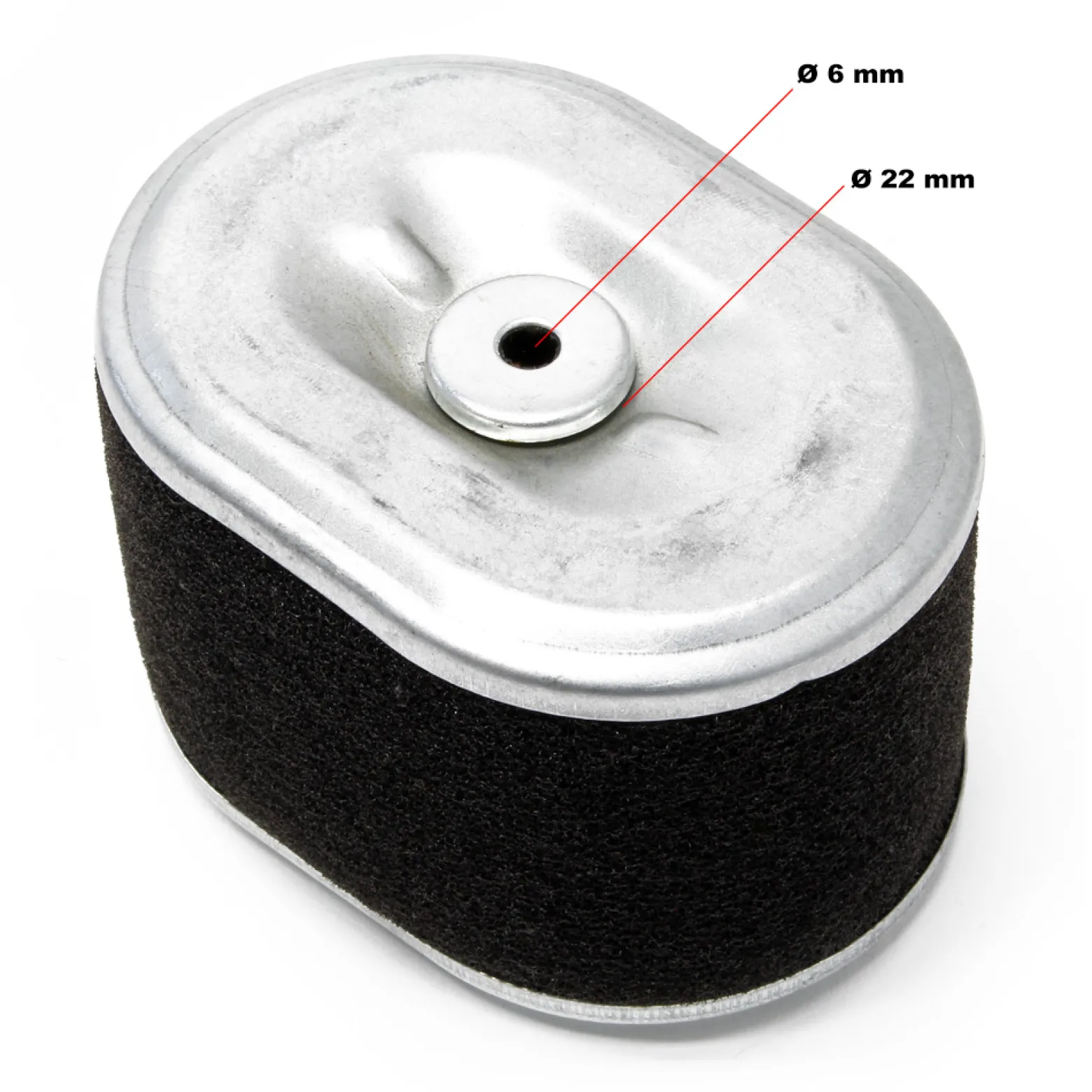 Wiltec Luftfilterpatrone für LIFAN 6,5 PS Motor – Benzinmotor Ersatzteil Luftfilter Patrone – Einzylinder für Kleinmaschinen & Karts, 4-Takt Motor & OHV Ventilsteuerung