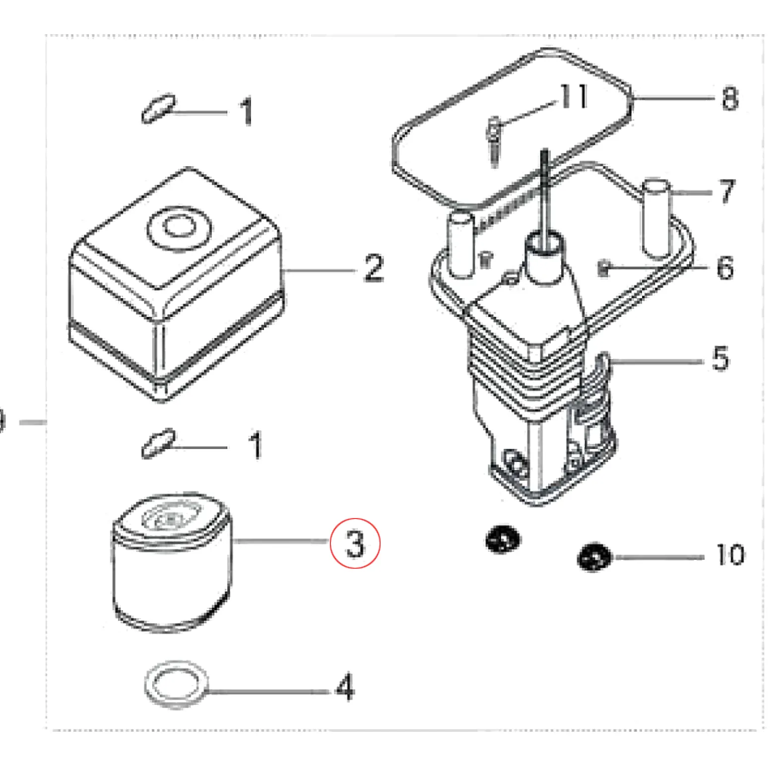 Wiltec Luftfilterpatrone für LIFAN 6,5 PS Motor – Benzinmotor Ersatzteil Luftfilter Patrone – Einzylinder für Kleinmaschinen & Karts, 4-Takt Motor & OHV Ventilsteuerung