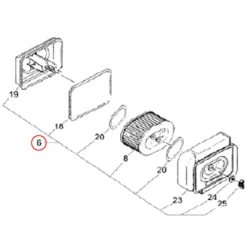 Wiltec Luftfilterpatrone für LIFAN 186 10 PS Motor – Dieselmotor Ersatzteil Luftfilter Patrone – Einzylinder für Kleinmaschinen & Karts, 4-Takt Motor & OHV Ventilsteuerung