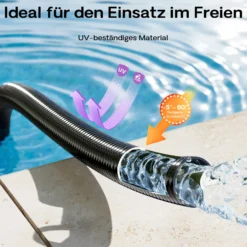 Wiltec Luisiana OM/I 5m flexibler Teichschlauch Ø25mm 250g/m Pumpenschlauch Schlauch Pumpe Saugschlauch Druckschlauch