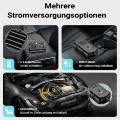 Wiltec Marderschreck mit Ultraschall und LED-Blitz für 20 m², batteriebetriebene Marderabwehr für Auto, Haus und Garten mit automatischer Ein- und Ausschaltfunktion