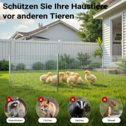 Wiltec Maschendrahtzaun 50 cm x 25 m, 0,7 mm Drahtstärke 12 x 12 mm Maschengröße, Volierendraht aus Stahl verzinkt, Drahtgitter, Vogeldraht