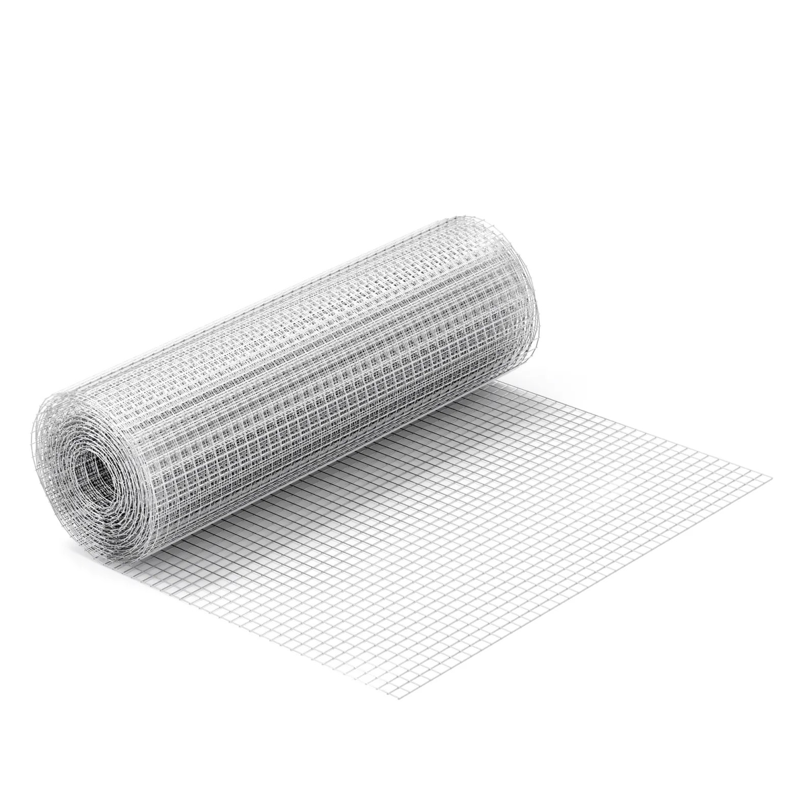 Wiltec Maschendrahtzaun 50 cm x 10 m, 0,7 mm Drahtstärke 12 x 12 mm Maschengröße, Volierendraht aus Stahl verzinkt, Drahtgitter, Vogeldraht