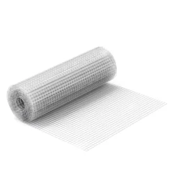 Wiltec Maschendrahtzaun 50 cm x 10 m 0,75 mm stark 19 x 19 mm Maschengröße, Volierendraht 4-Eck aus Stahl verzinkt, Drahtgitter, Vogeldraht