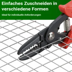 Wiltec Maschendrahtzaun 1 m x 10 m, 0,75 mm Drahtstärke 19x19 mm Maschengröße, Volierendraht 4-Eck aus Stahl verzinkt, Drahtgitter, Vogeldraht