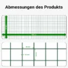 Wiltec Maschendrahtzaun Schwarz 1x5 m 100 cm Höhe 1,42 mm Stärke 25x25 mm Maschengröße, Volierendraht 4-Eck aus Stahl verzinkt, Drahtgitter, Vogeldraht