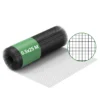 Wiltec Maschendrahtzaun Schwarz 50 cm x 25 m, 0,9 mm Stärke 19x19 mm Maschengröße, Volierendraht 4-Eck aus Stahl verzinkt, Drahtgitter, Vogeldraht