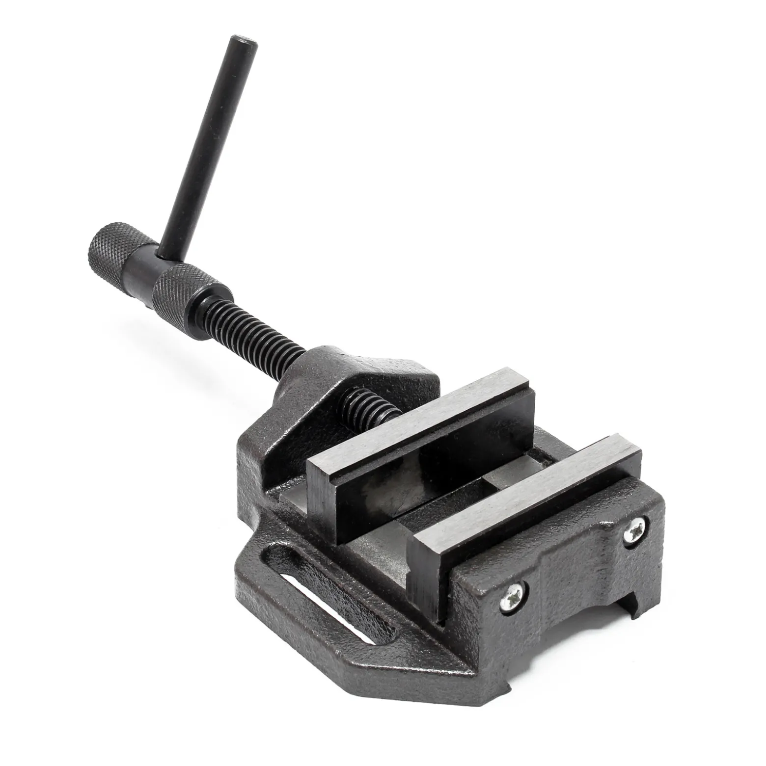 Wiltec Maschinenschraubstock 100 mm Backenbreite, Schraubstock für Werkstatt, Bohrmaschinenschraubstock als Spannwerkzeug