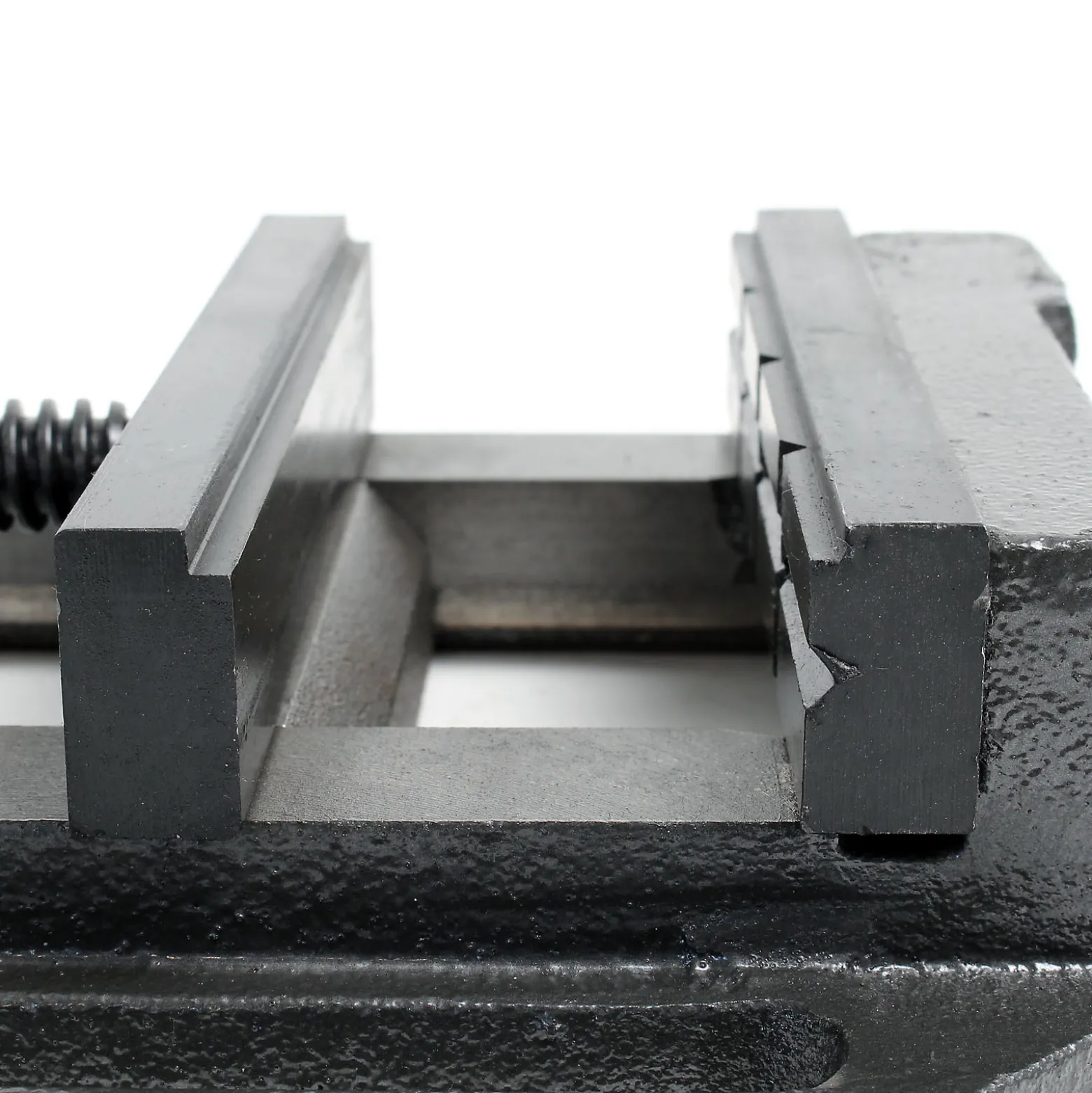 Wiltec Maschinenschraubstock 100 mm Backenbreite, Schraubstock für Werkstatt, Bohrmaschinenschraubstock als Spannwerkzeug