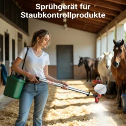 Wiltec MicroULV+ Sprühgerät batteriebetrieben mit 3 Düsen 45-115 ml/min, Sprüher 125 x 23 cm für Staubbindemittel RevestoPur® ideal für Pferdestall