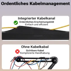 Wiltec Mikrofonarm 80cm Gelenkarm Tischhalterung für 3/8