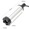 Wiltec Mini Pumpe 12 l/min 8700 U/min 12 V, 16 mm Auslass, Tauchpumpe für Wasser und Dieselöl, zum Ablassen von Flüssigkeit, Entwässerung, Umpumpen