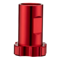 Wiltec Mischbechersystem Adapter aus Aluminium Ø19 x 42 mm, Verbinder für Farbmischbecher und Lackierpistole