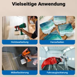 Wiltec Mischbechersystem 800 ml 50x Filter 125 μm, Lackmischbecher Set mit Deckeln, Innenbechern und Messbecher, Farbmischbecher für Autolackierung
