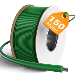 Wiltec 150 m Mähroboter Begrenzungskabel Ø 2,7 mm TCCA, kupferbeschichteter Aluminiumdraht, Leitkabel für Rasenroboter, Universal Begrenzungsdraht kompatibel mit diversen Rasenmähern