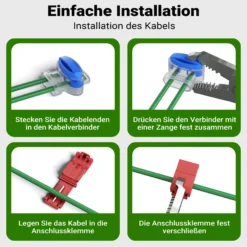 Wiltec 50 m Mähroboter Begrenzungskabel Ø 2,7 mm TCCA, kupferbeschichteter Aluminiumdraht, Leitkabel für Rasenroboter, Universal Begrenzungsdraht kompatibel mit diversen Rasenmähern