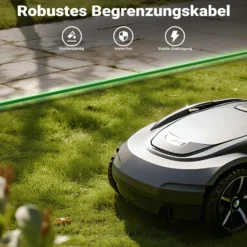 Wiltec 50 m Mähroboter Begrenzungskabel Ø 2,7 mm TCCA, kupferbeschichteter Aluminiumdraht, Leitkabel für Rasenroboter, Universal Begrenzungsdraht kompatibel mit diversen Rasenmähern