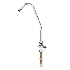 Wiltec 6,35 mm (1/4") Wasserhahn Standard D-04, Wasserhahn Armatur für Umkehrosmose und Wasserfilteranlagen, Küchenarmatur 360° schwenkbar