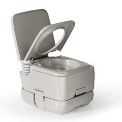 Wiltec mobile Campingtoilette 10 l, kompakte Camping Toilette, Camping WC mit manueller Pumpe, leicht zu reinigendes Campingklo für Wohnmobil