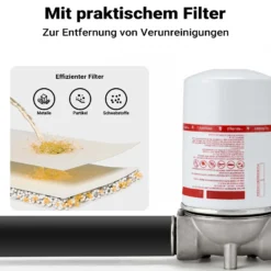 Wiltec mobile Tankanlage 180 l mit 12 V Pumpe, Kraftstoffbehälter für Dieselkraftstoff, tragbare Dieseltankanlage für flexibles Tanken