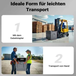 Wiltec mobile Tankanlage 180 l mit 12 V Pumpe, Kraftstoffbehälter für Dieselkraftstoff, tragbare Dieseltankanlage für flexibles Tanken