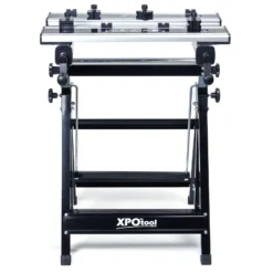 Wiltec Mobile Werkbank bis 100 kg Werktisch klappbar, Arbeitstisch höhenverstellbar 77 - 107 cm, Werkstatttisch mit einstellbarer Neigung