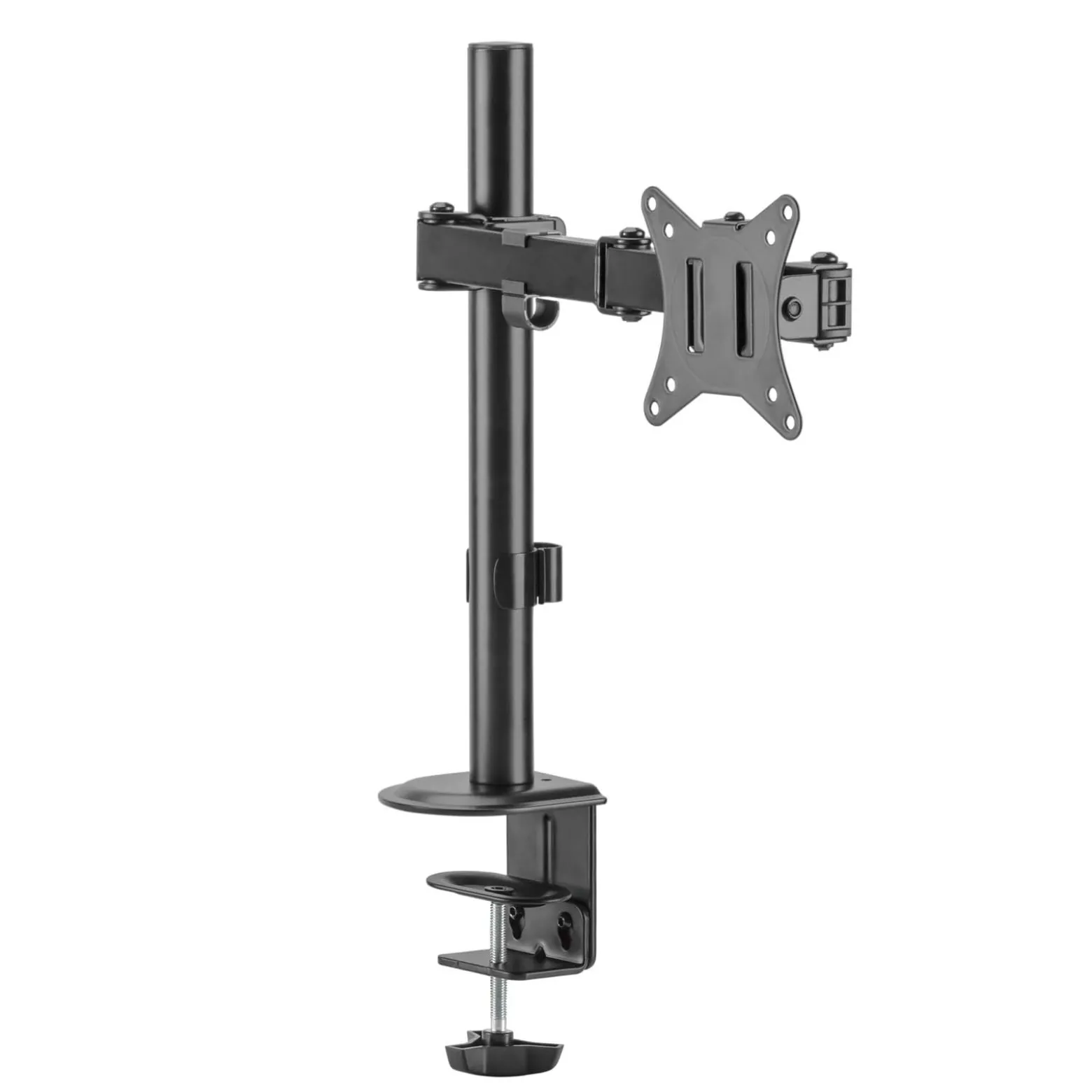 Wiltec Monitorhalterung bis 32 Zoll Bildschirmhalterung bis 9 kg Tischklemme für Monitor VESA 75/100