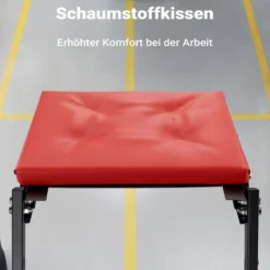 Wiltec Montagerollbrett Automotive Topside Creeper 180 kg höhenverstellbare Montagehilfe mit Leiter