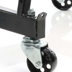 Wiltec Montageständer für Motorrad und ATV mit Rädern bis zu 680kg mit 300–380mm Arbeitshöhe für Hebebühnen, Montagebock