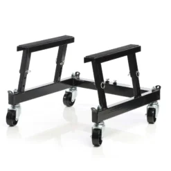 Wiltec Montageständer für Motorrad und ATV mit Rädern bis zu 680kg mit 300–380mm Arbeitshöhe für Hebebühnen, Montagebock