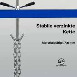 Wiltec Motorbrücke bis zu 300 kg Kotflügeltraverse 111-179 x 23 x 35 cm, Motorhalter für Reparaturen an Motoren, Motorheber für Auto, Hebekran aus Stahl