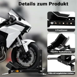 Wiltec Motorradständer bis 450kg Ø14-21