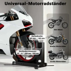 Wiltec Motorradständer bis 450kg Ø14-21