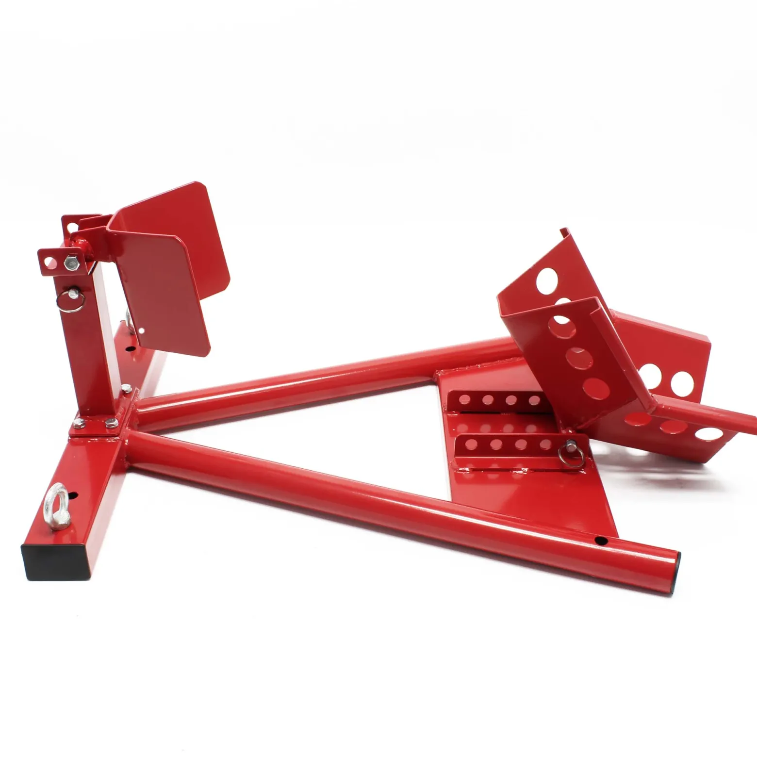 Wiltec Motorradständer vorne für 13-17" 90-130 mm Reifen, 605 x 480 x 330 mm, als Montagehilfe aus Stahl für Vorderrad, Motorradheber