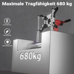 Wiltec Motorständer bis 680 kg, Motorheber mit 360° Lenkrollen, Getriebeheber mit Montagekopf drehbar, Getriebehalter klappbar, robuste Motorhalterung