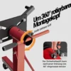 Wiltec Motorständer bis zu 900kg aus lackiertem Stahl mit Rollen Motorheber, Getriebeheber, Getriebehalter