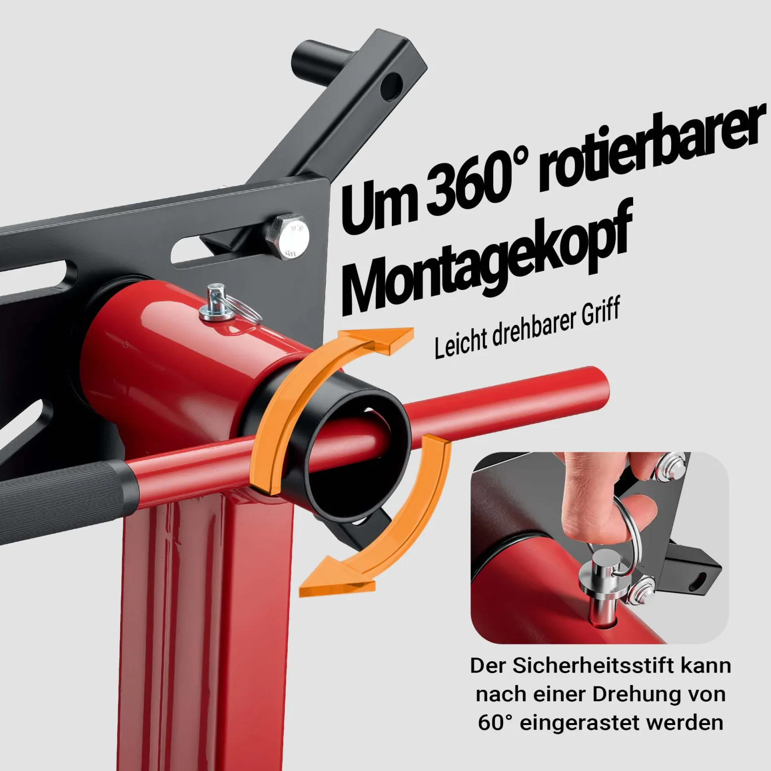 Wiltec Motorständer bis zu 450kg aus lackiertem Stahl mit Rollen Motorheber, Getriebeheber, Getriebehalter
