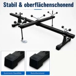 Wiltec Motortraverse Motorhalter 500 kg mit Querträger, verstellbare Motorbrücke 400–1400 mm, Motorstütze für Motor und Getriebe