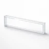 Wiltec Namensschild Abdeckung für Briefkasten mit Stanzmaß 69,1 x 17,2 mm für 73 x 21 mm Namensschild, Ersatzteil für Standbriefkasten und Wandbriefkasten