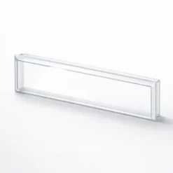 Wiltec Namensschild Abdeckung für Briefkasten mit Stanzmaß 69,1 x 17,2 mm für 73 x 21 mm Namensschild, Ersatzteil für Standbriefkasten und Wandbriefkasten