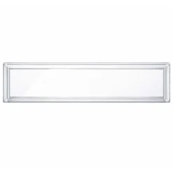Wiltec Namensschild Abdeckung für Briefkasten mit Stanzmaß 69,1 x 17,2 mm für 73 x 21 mm Namensschild, Ersatzteil für Standbriefkasten und Wandbriefkasten