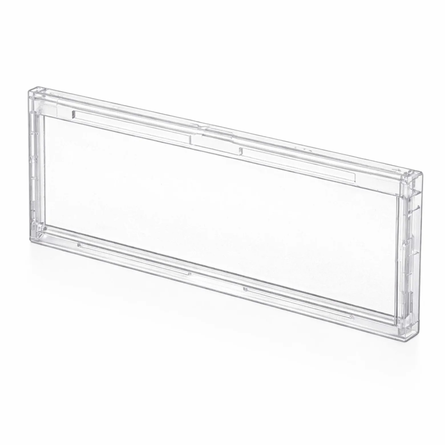 Wiltec Namensschild Abdeckung für Briefkasten mit Stanzmaß 69,3 x 24,7 mm für 71,5 x 27 mm Namensschild, Ersatzteil für Standbriefkasten und Wandbriefkasten
