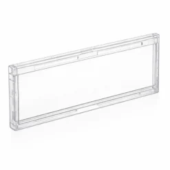 Wiltec Namensschild Abdeckung für Briefkasten mit Stanzmaß 69,3 x 24,7 mm für 71,5 x 27 mm Namensschild, Ersatzteil für Standbriefkasten und Wandbriefkasten